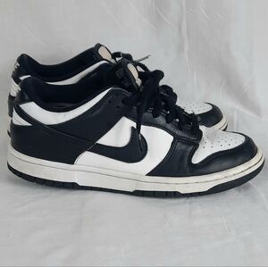 Nike Dunk Low Kids Youth Shoes Size 5.5Y White Black cw1590-100 Sneakers